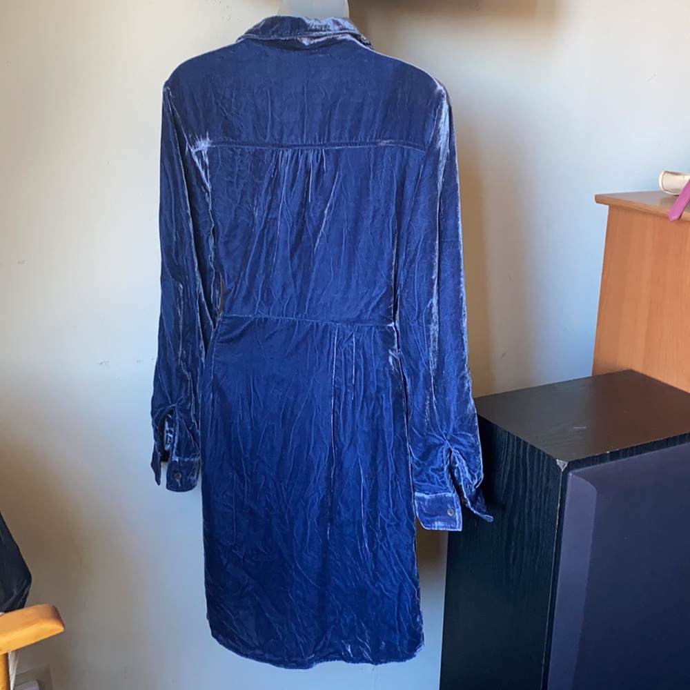 Anthropologie Velvet Shirtdress By Maeve - Picture 5 of 7